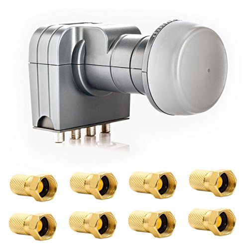 Fuba DEK 407 Quattro LNB Multischalter mit integriertem Wetterschutzgehäuse zum Schutz der F-Stecker mit 8X F-Stecker Fuba DEK 407 Quattro LNB Multischalter mit integriertem Wetterschutzgehäuse zum Schutz der F-Stecker mit 8X F-Stecker von Fuba