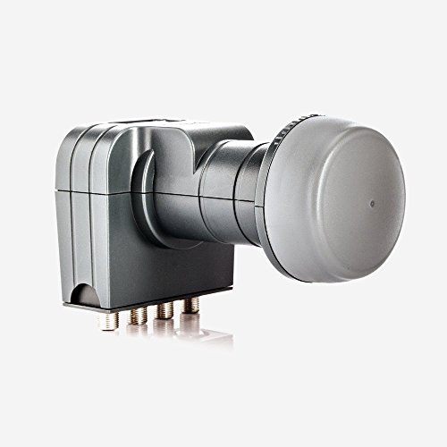 Fuba DEK 407 Quattro LNB für Multischalter - Universal LNB mit LTE-Filter für den Multischalteranschluss - HDTV- und UHD-(4K/8K) tauglich, optimierte Mobilfunkabschirmung - mit Wetterschutzgehäuse von Fuba