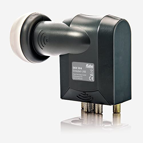 Fuba DEK 584 Unicable LNB 12 Teilnehmer - Einkabel LNB/SCR LNB mit LTE-Filter für acht Unicable Teilnehmer + Vier Standard Sat-Ausgänge (Test: SEHR GUT*) - HDTV- und UHD-(4K/8K) tauglich von Fuba