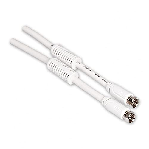 Fuba F-Anschlusskabel 5m weiß 4-Fach geschirmt | Mantelstromfilter, SAT-Anschlusskabel F-Stecker, Koaxialkabel, Antennenkabel, DVB-S, HDTV/4K Fuba F-Anschlusskabel 5m weiß 4-Fach geschirmt | Mantelstromfilter, SAT-Anschlusskabel F-Stecker, Koaxialkabel, Antennenkabel, DVB-S, HDTV/4K von Fuba