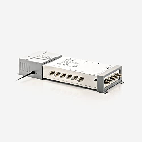 Fuba FMT 512 Multischalter 5/12 - SAT Multischalter 12 Teilnehmer/Receiver/TV mit Energiesparnetzteil - Multiswitch Quattro- und Quad-LNB tauglich (digital, HDTV, UHD 4K/8K tauglich) von Fuba