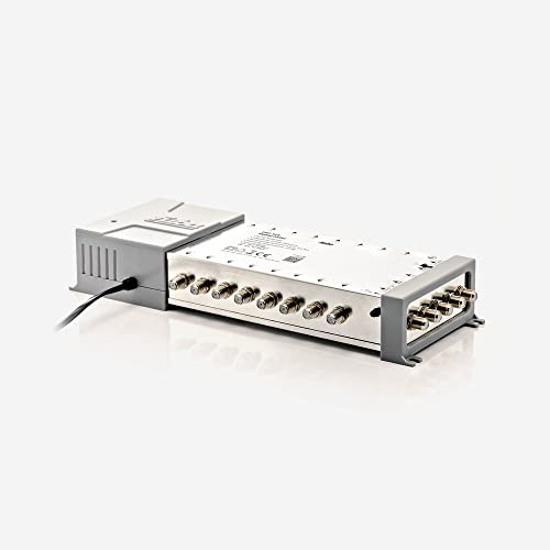 Fuba FMT 516 Multischalter 5/16 - SAT Multischalter 16 Teilnehmer/Receiver/TV mit Energiesparnetzteil - Multiswitch Quattro- und Quad-LNB tauglich (digital, HDTV, UHD 4K/8K tauglich) von Fuba