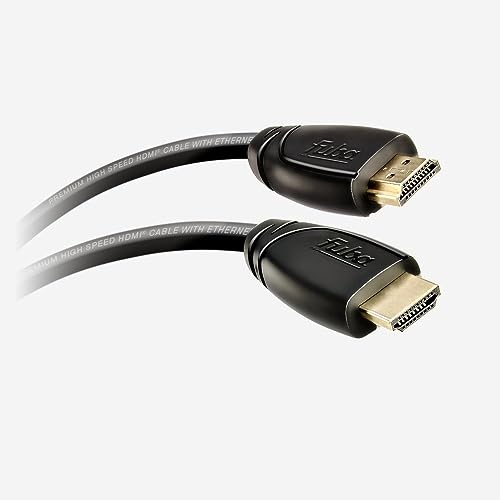 Fuba Premium High Speed 4K HDMI Kabel 1,5m schwarz - 4K@60Hz 3D - für PS5/X-Box/Switch/TV-Geräte/Receiver - kompatibel mit HDMI 2.0, High Speed mit Ethernet (unterstützt ARC/HEC, HDR, HDCP 2.2) von Fuba