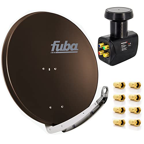 Fuba Sat-Anlage DAA 850 B Satellitenschüssel Braun 85x85cm Quad LNB für 4 Teilnehmer 8X F-Stecker Fuba Sat-Anlage DAA 850 B Satellitenschüssel Braun 85x85cm Quad LNB für 4 Teilnehmer 8X F-Stecker von Fuba