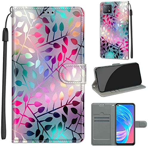 Handyhülle für Oppo A72 5G / A73 5G / A53 5G Stoßfeste Flip-Handyhülle Schutzhülle mit [Standfunktion] [Kartenfächern] Kompatibel mit Oppo A72 5G / A73 5G / A53 5G von Fubaoda Business