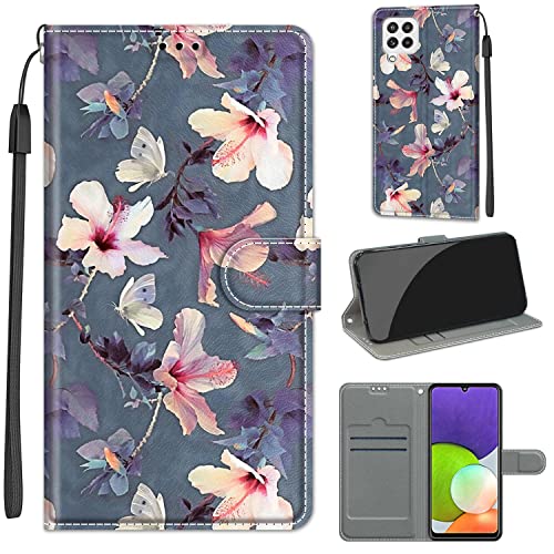 Handyhülle für Samsung Galaxy A22 4G Hülle Leder, Anti-Rutsch-Flip-Cover Faltbare Schutzhülle, mit [ Magnetisch], [Kartenfach] für Samsung Galaxy A22 4G von Fubaoda Business
