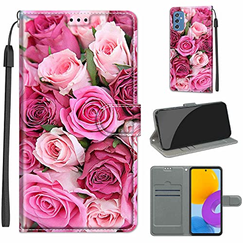 Handyhülle für Samsung Galaxy M52 5G Hülle, Premium Leder Flip Case Tasche Schutzhülle Brieftasche Klapphülle [Kartenfächer] [Standfunktion] für Samsung M52 5G von Fubaoda Business