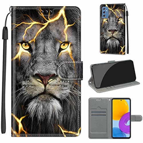 Handyhülle für Samsung Galaxy M52 5G Hülle, Premium Leder Flip Case Tasche Schutzhülle Brieftasche Klapphülle [Kartenfächer] [Standfunktion] für Samsung M52 5G von Fubaoda Business