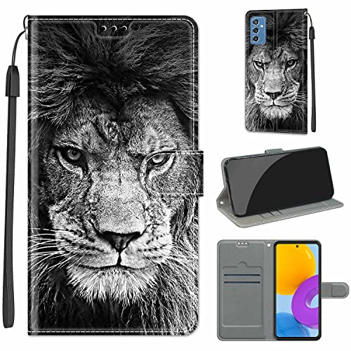 Handyhülle für Samsung Galaxy M52 5G Hülle, Premium Leder Flip Case Tasche Schutzhülle Brieftasche Klapphülle [Kartenfächer] [Standfunktion] für Samsung M52 5G von Fubaoda Business