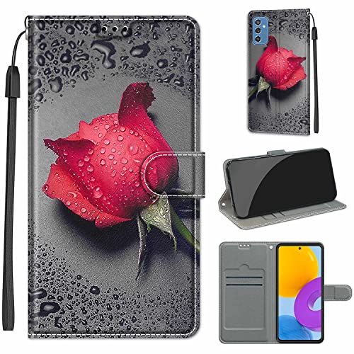 Handyhülle für Samsung Galaxy M52 5G Hülle, Premium Leder Flip Case Tasche Schutzhülle Brieftasche Klapphülle [Kartenfächer] [Standfunktion] für Samsung M52 5G von Fubaoda Business