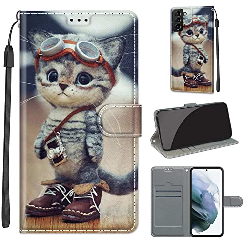 Handyhülle für Samsung Galaxy S22 Pro/Samsung Galaxy S22 Plus, Premium Leder Tasche Flipcase [Kartenschlitzen] [Magnetverschluss] Hülle Kompatibel mit Samsung Galaxy S22 Pro / S22 Plus von Fubaoda Business