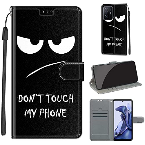 Fubaoda Handyhülle für Xiaomi 11T 5G / 11T Pro 5G, Leder Flip Case Brieftasche Hülle mit Magnetverschluss, Standfunktion und Kartenfächer, Cartoon, Schwarz Fubaoda Handyhülle für Xiaomi 11T 5G / 11T Pro 5G, Leder Flip Case Brieftasche Hülle mit Magnetverschluss, Standfunktion und Kartenfächer, Cartoon, Schwarz von Fubaoda Business