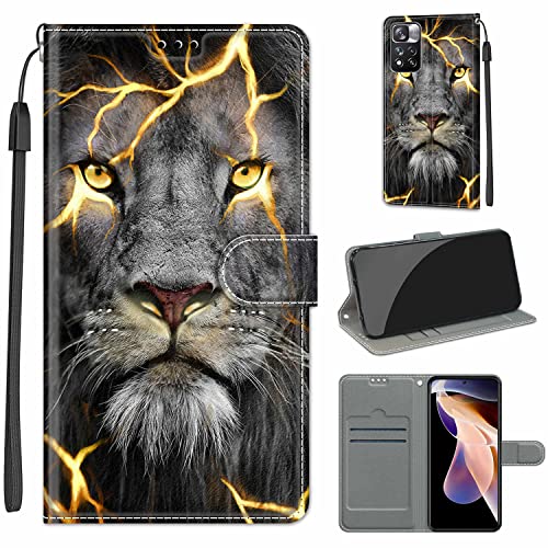 Handyhülle für Xiaomi Redmi Note 11 Pro+ 5G Hülle, Xiaomi Redmi Note 11 Pro (China) Hülle Klappbar Ledertasche [Kartenfächer] Ständer Flip Cover Schutzhülle Case für Xiaomi Redmi Note 11 Pro (China) von Fubaoda Business