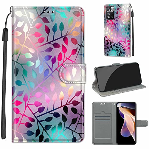 Xiaomi Redmi Note 11 Pro+ 5G Handyhülle, Klappbare Ledertasche Mit Kartenfächern und Ständer - Flip Cover Schutzhülle für Redmi Note 11 Pro (China) von IYVYI