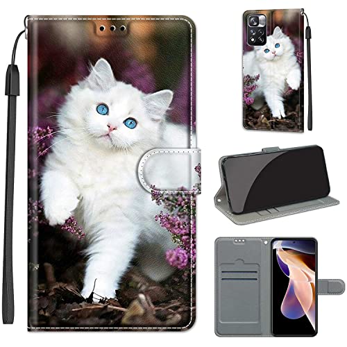 Handyhülle für Xiaomi Redmi Note 11 Pro+ 5G Hülle, Xiaomi Redmi Note 11 Pro (China) Hülle Klappbar Ledertasche [Kartenfächer] Ständer Flip Cover Schutzhülle Case für Xiaomi Redmi Note 11 Pro (China) von Fubaoda Business