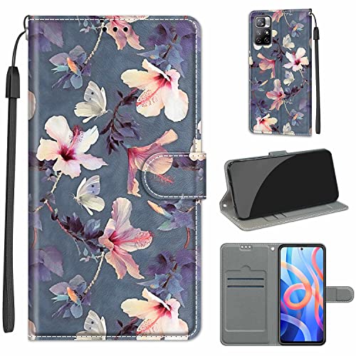 Hülle Kompatibel mit Xiaomi Redmi Note 11S 5G / Xiaomi Redmi Note 11T 5G, Lederhülle PU Leder Flip Klappbar mit [Kartenfächer], Cover Schutzhülle für Xiaomi Redmi Note 11 (China) von Fubaoda Business