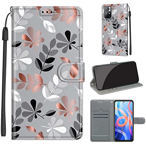Hülle Kompatibel mit Xiaomi Redmi Note 11S 5G / Xiaomi Redmi Note 11T 5G, Lederhülle PU Leder Flip Klappbar mit [Kartenfächer], Cover Schutzhülle für Xiaomi Redmi Note 11 (China) von Fubaoda Business