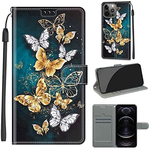 Hülle für Apple iPhone 13 Pro Max, Apple iPhone 13 Pro Max Stoßfeste Handyhülle, Premium-PU-Ledertasche mit [Kartenschlitz] [Standfunktion] Kompatibel für Apple iPhone 13 Pro Max von Fubaoda Business