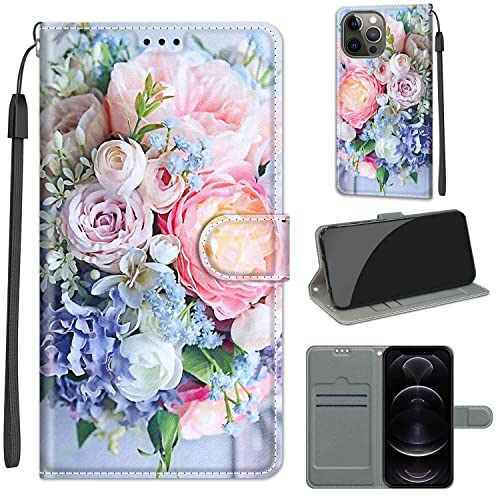 Hülle für Apple iPhone 13 Pro Max, Apple iPhone 13 Pro Max Stoßfeste Handyhülle, Premium-PU-Ledertasche mit [Kartenschlitz] [Standfunktion] Kompatibel für Apple iPhone 13 Pro Max von Fubaoda Business