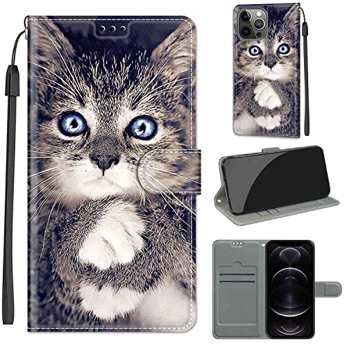 Hülle für Apple iPhone 13 Pro Max, Apple iPhone 13 Pro Max Stoßfeste Handyhülle, Premium-PU-Ledertasche mit [Kartenschlitz] [Standfunktion] Kompatibel für Apple iPhone 13 Pro Max von Fubaoda Business