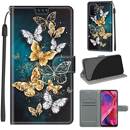 Hülle für Oppo A54 5G / Oppo A74 5G, Premium Leder PU Handyhülle, Stoßfest Handyhülle Klapphüllen Flip Case Wallet mit [Kartenfach] für Oppo A93 5G / A93s 5G von Fubaoda Business