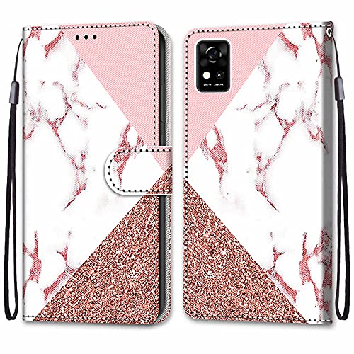 Hülle für ZTE Blade A31, Stoßfestes Flip-Holster, Premium Leder PU Handyhülle, Flip Case Wallet mit [Magnetic Closure] für ZTE Blade A31 von Fubaoda Business