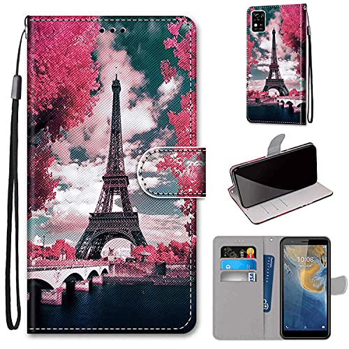Hülle für ZTE Blade A31, Stoßfestes Flip-Holster, Premium Leder PU Handyhülle, Flip Case Wallet mit [Magnetic Closure] für ZTE Blade A31 von Fubaoda Business