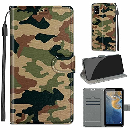 Hülle für ZTE Blade A31, Stoßfestes Flip-Holster, Premium Leder PU Handyhülle, Flip Case Wallet mit [Magnetic Closure] für ZTE Blade A31 von Fubaoda Business
