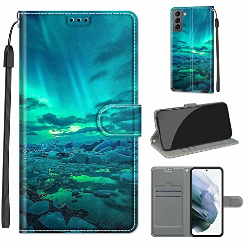 Hülle für Samsung Galaxy S22, Premium Leder Flip Case Brieftasche Schutzhülle mit Kartenfächer und Magnetverschluss von Fubaoda Business