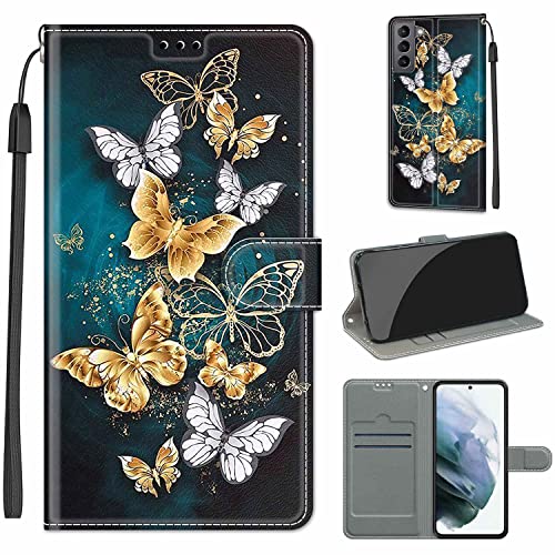 Hülle für Samsung Galaxy S22, Premium Leder Flip Case Brieftasche Schutzhülle mit Kartenfächer und Magnetverschluss von Fubaoda Business