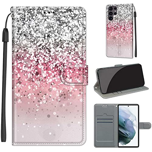 Fubaoda Hülle kompatibel mit Samsung Galaxy S22 Ultra, PU Leder Flip Case Stoßfest Wallet Protective Cover mit Magnetverschluss, Standfunktion und Kartenfächer in Schwarz von Fubaoda Business