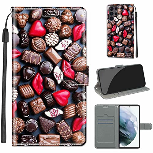 Fubaoda Hülle kompatibel mit Samsung Galaxy S22 Ultra, PU Leder Flip Case Stoßfest Wallet Protective Cover mit Magnetverschluss, Standfunktion und Kartenfächer in Midnight Black von Fubaoda Business
