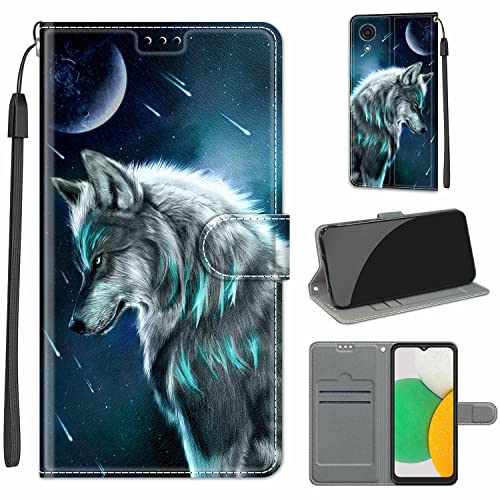 Kompatibel für Samsung Galaxy A03 Core Flip Hülle, Premium PU Leder Handyhülle Brieftasche mit Kartensteckplätze Magnetisch Schutzhülle Case für Galaxy A03 Core von Fubaoda Business