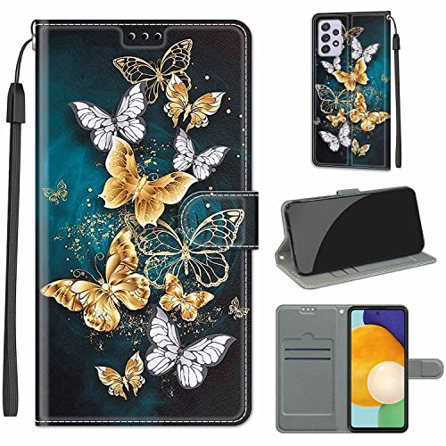 Samsung Galaxy A33 5G Hülle, Leder Handyhülle für Samsung Galaxy A33 5G Hülle klappbar mit [Kartenfächer][Standfunktion] Stoßfest Wallet Protective Cover Kompatibel mit Samsung Galaxy A33 5G von Fubaoda Business