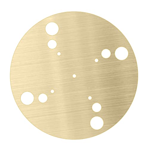 Fubdnefvo High-Fidelity-Plattenspieler-Plattenmatte Aus Reinem Messing, Plattenspieler-Pad-Teile für LP-Vinyl-Plattenspieler-Wohnzubehör von Skyvov