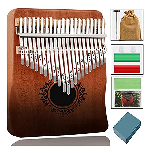 Fubdnefvo Kalimba Daumenklavier 21 Tasten, Tragbares Daumenklavier für Erwachsene, Kinder und Anfänger von Fubdnefvo