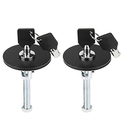 Auto universeller Motorhaube Abdeckung Schloss Taste Pin Kit Sicherheitsriegel Pin (Schwarz) von Fuchooky
