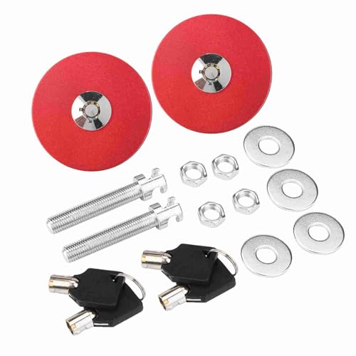 Auto universeller Motorhaube Abdeckung Schloss Taste Pin Kit Sicherheitsriegel Pin (Verrotten) von Fuchooky