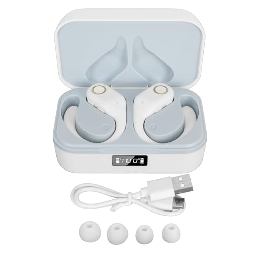 Bluetooth Translator Earbuds 144 Languages Noise Reduction Stereo Wireless Translation Headphones with Charging Case (White) von Fuchooky