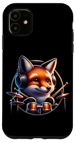 Fuchs Spielt Trommeln Mit Kopfhörern Hülle für iPhone 11 Fuchs Spielt Trommeln Mit Kopfhörern Hülle für iPhone 11 von Fuchs Mit Kopfhörer Und Schlagzeugspieler