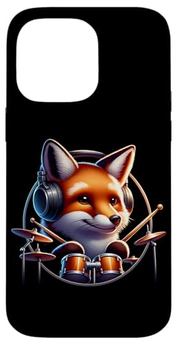 Fuchs Spielt Trommeln Mit Kopfhörern Hülle für iPhone 14 Pro Max Fuchs Spielt Trommeln Mit Kopfhörern Hülle für iPhone 14 Pro Max von Fuchs Mit Kopfhörer Und Schlagzeugspieler