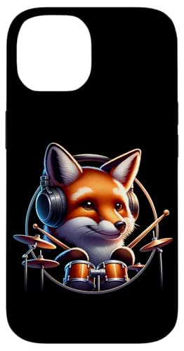 Fuchs Spielt Trommeln Mit Kopfhörern Hülle für iPhone 14 Fuchs Spielt Trommeln Mit Kopfhörern Hülle für iPhone 14 von Fuchs Mit Kopfhörer Und Schlagzeugspieler