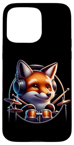 Fuchs Spielt Trommeln Mit Kopfhörern Hülle für iPhone 15 Pro Max Fuchs Spielt Trommeln Mit Kopfhörern Hülle für iPhone 15 Pro Max von Fuchs Mit Kopfhörer Und Schlagzeugspieler