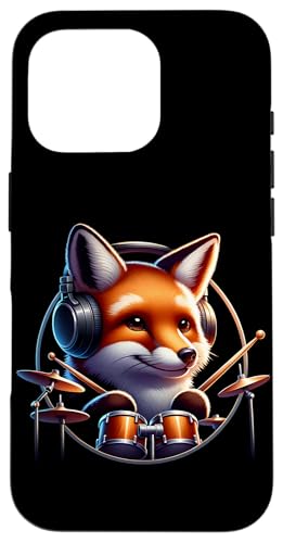 Fuchs Spielt Trommeln Mit Kopfhörern Hülle für iPhone 16 Pro Fuchs Spielt Trommeln Mit Kopfhörern Hülle für iPhone 16 Pro von Fuchs Mit Kopfhörer Und Schlagzeugspieler