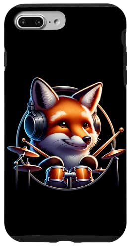 Fuchs Spielt Trommeln Mit Kopfhörern Hülle für iPhone 7 Plus/8 Plus Fuchs Spielt Trommeln Mit Kopfhörern Hülle für iPhone 7 Plus/8 Plus von Fuchs Mit Kopfhörer Und Schlagzeugspieler
