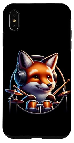 Fuchs Spielt Trommeln Mit Kopfhörern Hülle für iPhone XS Max Fuchs Spielt Trommeln Mit Kopfhörern Hülle für iPhone XS Max von Fuchs Mit Kopfhörer Und Schlagzeugspieler