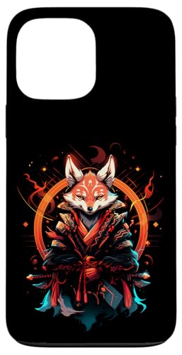 Samurai Fuchs Krieger Japanischer Fuchs Hülle für iPhone 13 Pro Max von Fuchs Ninja Folklore Krieger Geschenk