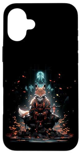 Samurai Fuchs Krieger Japanischer Fuchs Hülle für iPhone 16 Plus Samurai Fuchs Krieger Japanischer Fuchs Hülle für iPhone 16 Plus von Fuchs Ninja Folklore Krieger Geschenk