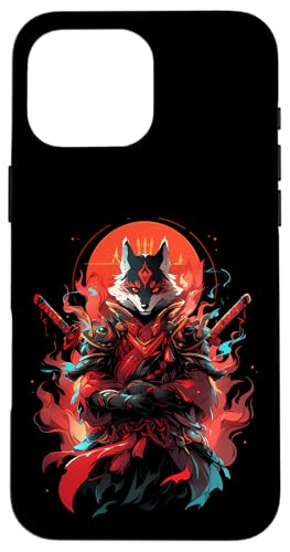 Samurai Fuchs Krieger Japanischer Fuchs Hülle für iPhone 16 Pro Max Samurai Fuchs Krieger Japanischer Fuchs Hülle für iPhone 16 Pro Max von Fuchs Ninja Folklore Krieger Geschenk