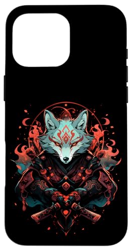 Samurai Fuchs Krieger Japanischer Fuchs Hülle für iPhone 16 Pro Max Samurai Fuchs Krieger Japanischer Fuchs Hülle für iPhone 16 Pro Max von Fuchs Ninja Folklore Krieger Geschenk